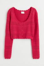 H & M - Knit Cardigan - Pink