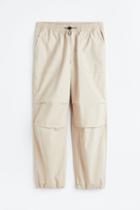 H & M - Loose Fit Cotton Joggers - Beige