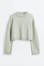 H & M - Beaded Sweater - Turquoise