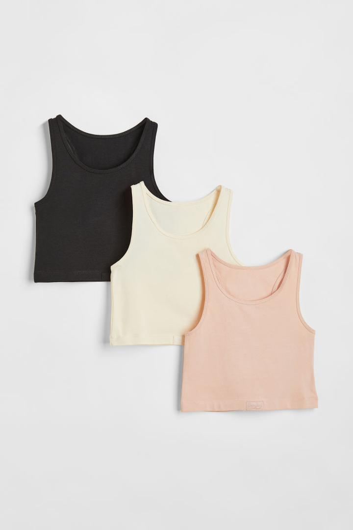 H & M - 3-pack Tops - Orange