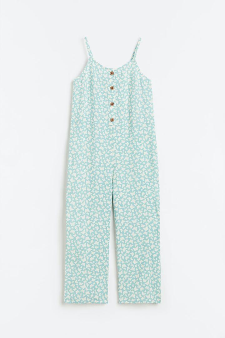 H & M - Sleeveless Jumpsuit - Turquoise