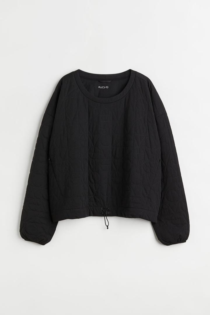 H & M - Quilted Outdoor Top - Black
