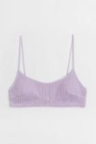 H & M - Padded Bikini Top - Purple