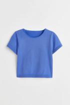 H & M - Thermolite Ribbed T-shirt - Blue