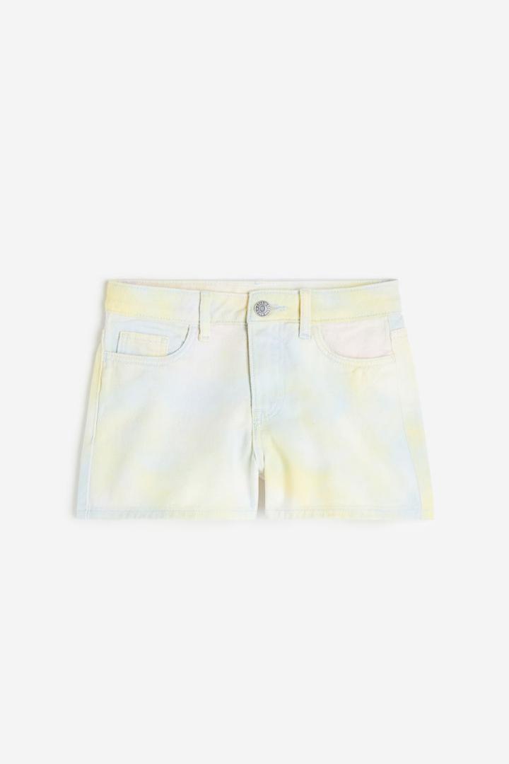 H & M - Relaxed Fit High Shorts - Pink