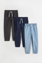 H & M - 3-pack Denim Joggers - Blue