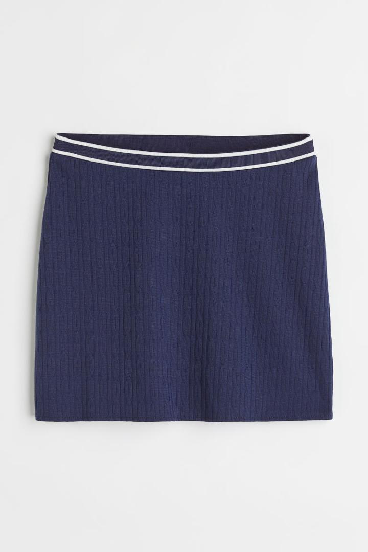 H & M - Short Skirt - Blue