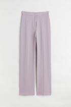 H & M - Wide-cut Pants - Purple