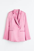 H & M - Fitted Blazer - Pink