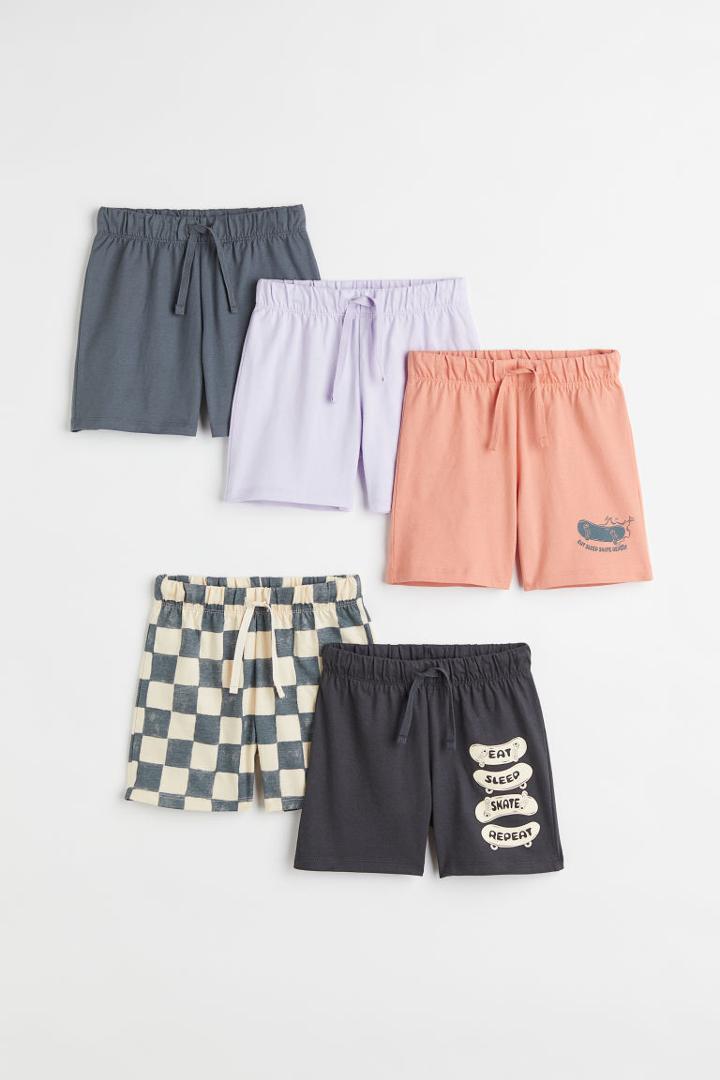 H & M - 5-pack Jersey Shorts - Black