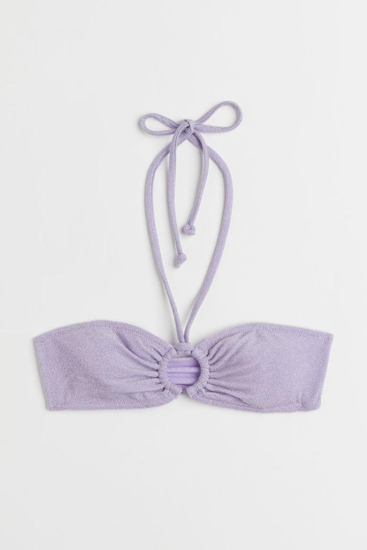 H & M - Bandeau Bikini Top - Purple