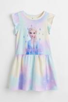 H & M - Printed Cotton Dress - White