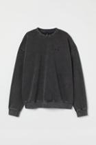 H & M - Oversized Sweatshirt - Black