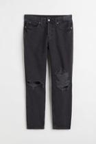 H & M - Boyfriend Low Regular Jeans - Black