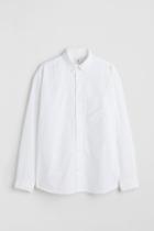 H & M - Relaxed Fit Oxford Shirt - White