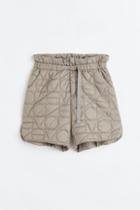 H & M - H & M+ Thermolite Quilted Shorts - Beige