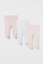 H & M - 3-pack Pants - Pink