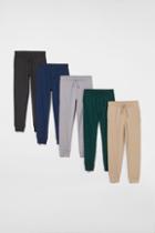 H & M - 5-pack Jersey Joggers - Green