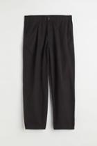H & M - Relaxed Fit Cotton Chinos - Black