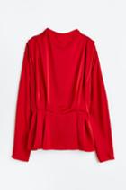 H & M - Satin Blouse - Red
