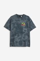 H & M - Relaxed Fit Printed T-shirt - Gray