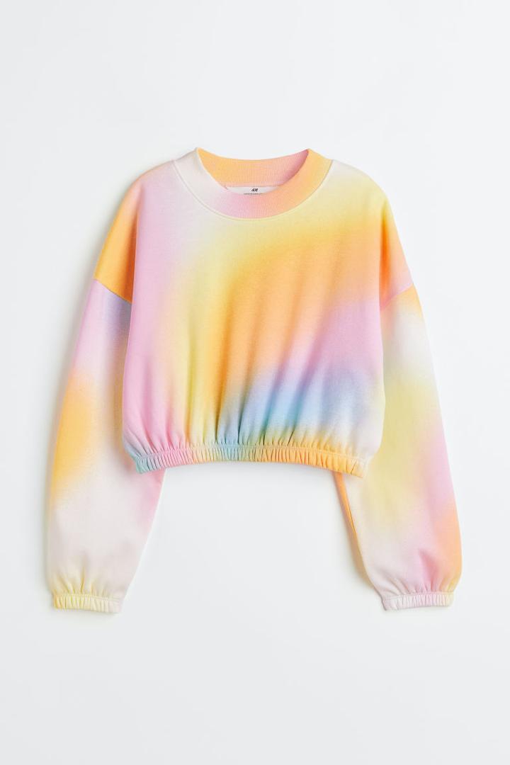 H & M - Boxy Sweatshirt - Orange