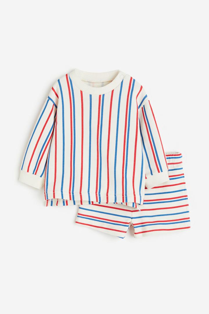 H & M - 2-piece Sweatsuit - White