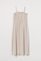 H & M - Calf-length Jersey Dress - Beige