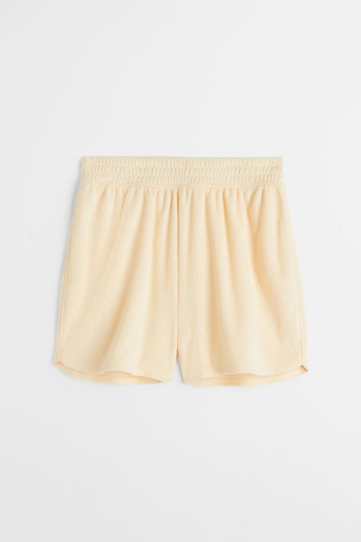 H & M - Terry Shorts - Yellow