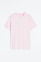 H & M - Regular Fit Crew-neck T-shirt - Pink