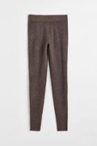 H & M - Fine-knit Leggings - Brown