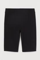 H & M - Cotton Jersey Cycling Shorts - Black
