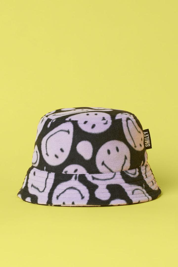 H & M - Fleece Bucket Hat - Purple