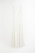 H & M - Fine-knit Dress - White