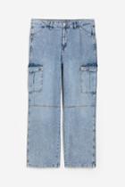 H & M - H & M+ 90s Baggy High Cargo Jeans - Blue