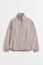 H & M - Half-zip Top - Brown