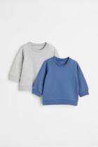 H & M - 2-pack Cotton Sweatshirts - Blue