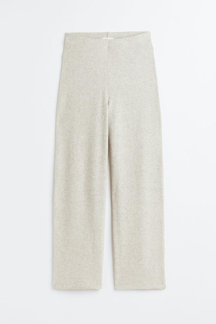H & M - Brushed Jersey Pants - White