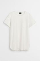 H & M - Long T-shirt - White