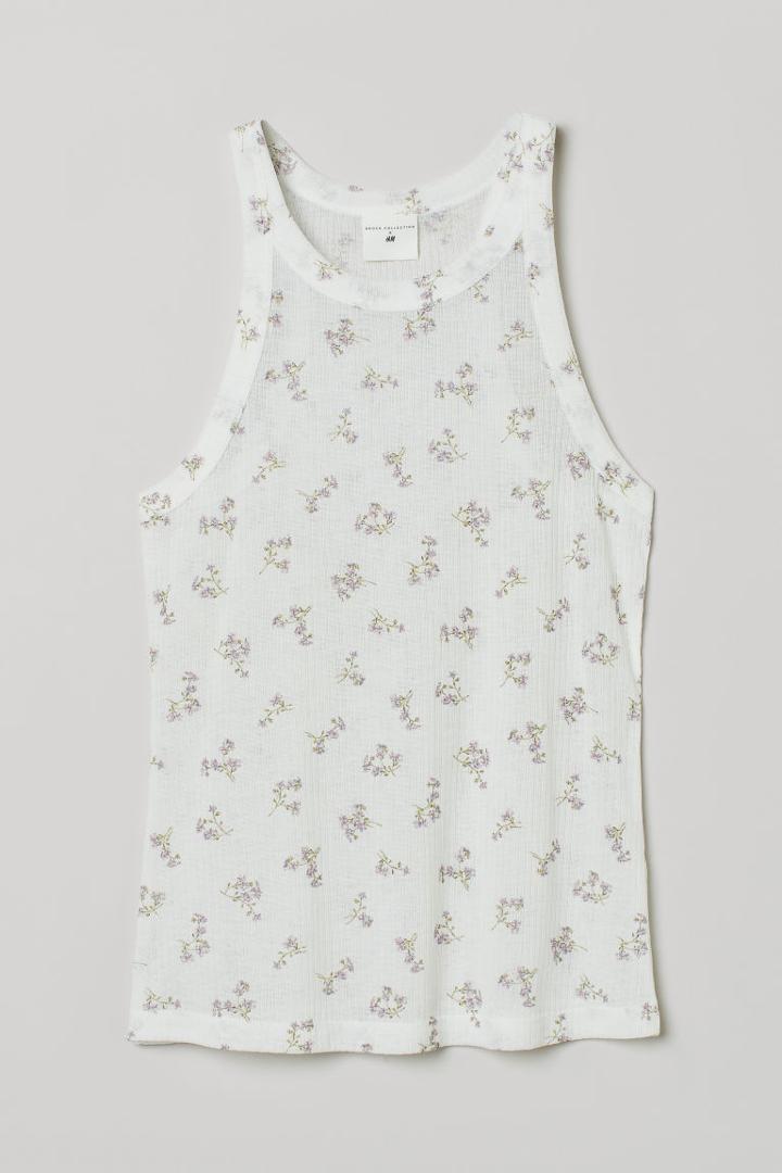 H & M - Airy Tank Top - White
