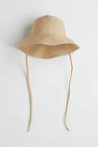 H & M - Tie-detail Sun Hat - Beige