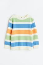 H & M - Jacquard-knit Cotton Sweater - White