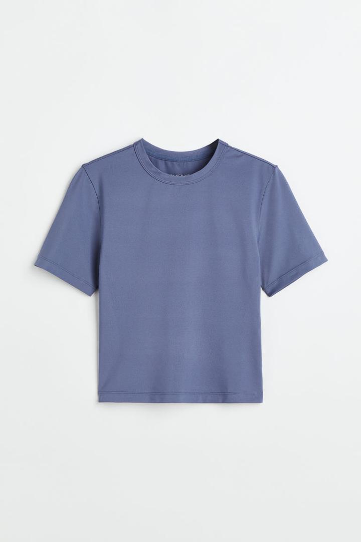 H & M - Drymove&trade; Sports Crop Top - Blue