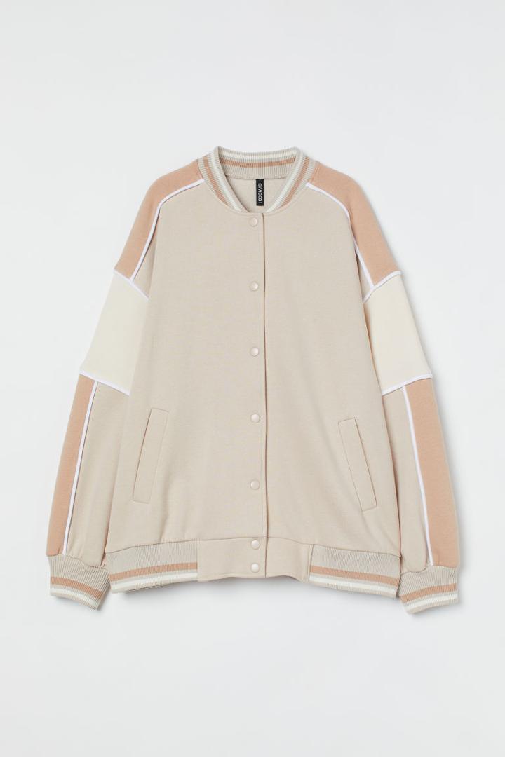 H & M - Baseball Jacket - Beige