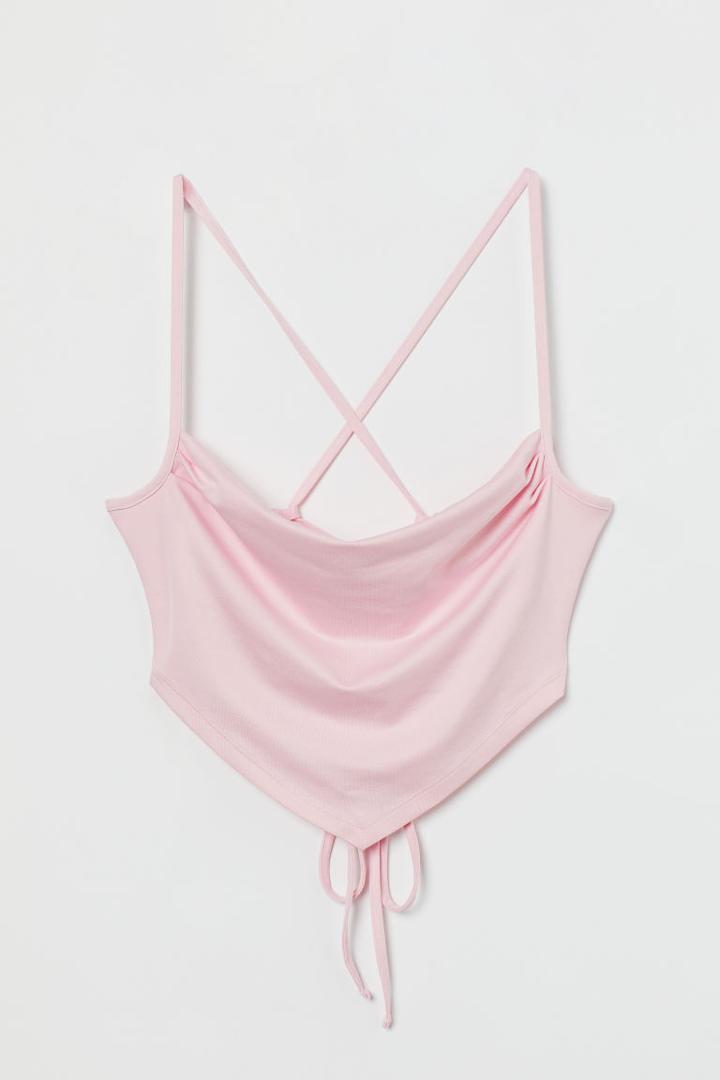 H & M - Open-backed Top - Pink