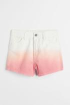 H & M - Relaxed High Denim Shorts - Orange