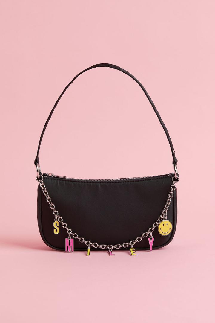 H & M - Small Twill Shoulder Bag - Black