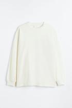 H & M - Oversized Fit Cotton Shirt - White