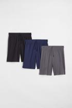 H & M - 3-pack Sports Shorts - Black