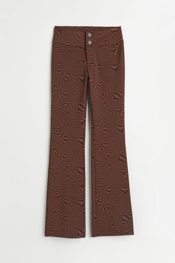 H & M - Flared Pants - Brown